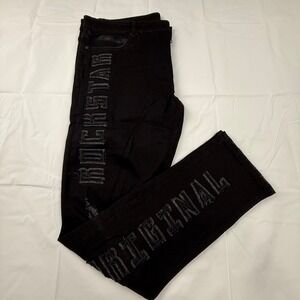 Rockstar Original Kenji Ultra Slim Distressed Black Jeans Mens 40